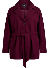 Short coat with a belt