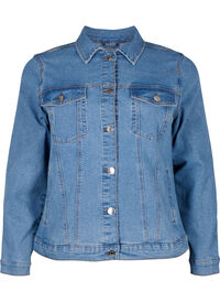 FLASH - Denim jacket in a stretchy cotton blend