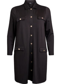 Shirt dress with decorative buttons