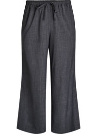 High-waisted trousers with wide legs