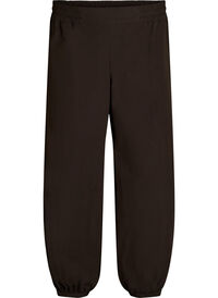 High-waisted cotton balloon trousers