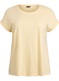 Melange t-shirt with short sleeves