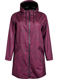 Patterned raincoat