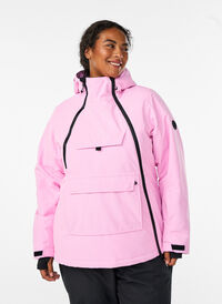 Functional ski anorak with hood, Pink, Model