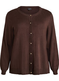 Fine-knit cardigan with ball buttons