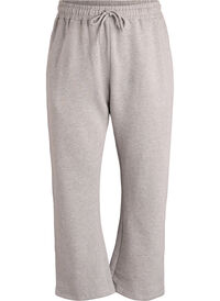 High-waisted sweatpants with brushed inside