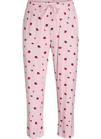 Pyjama trousers in soft jersey with high waist and fruit print