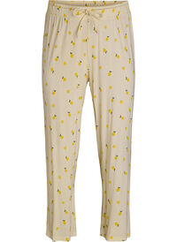 Pyjama trousers in soft jersey with high waist and fruit print