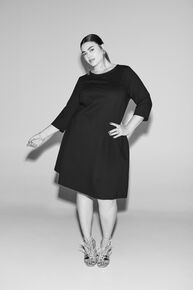 A-shaped black dress, , Model