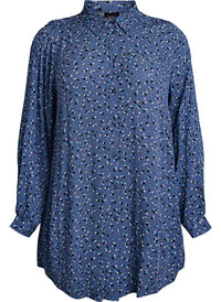 Long shirt with floral print